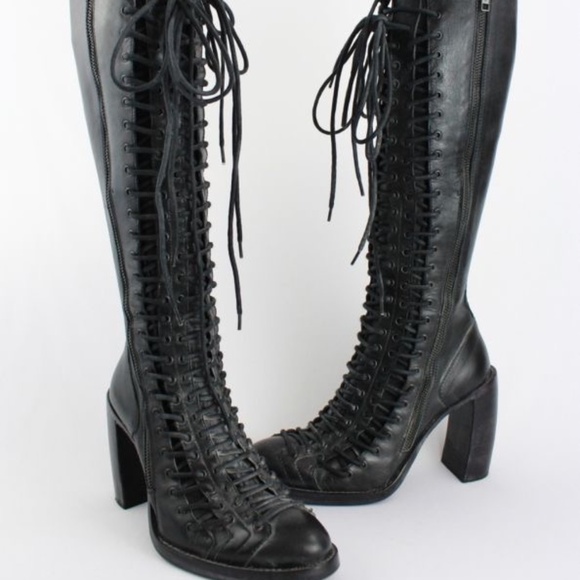 ISO Ann demeulemeester lace up boot with heel - Picture 1 of 3